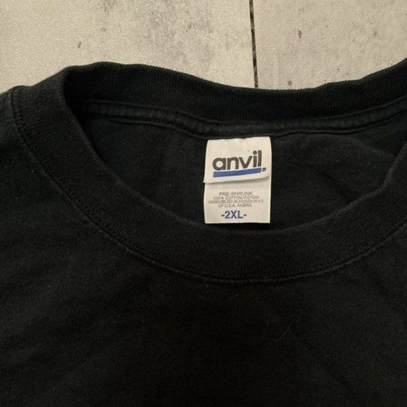 Vintage Exxon Elite Black Tshirt Anvil Tag American Oil Company Size XXL - Picture 3 of 5